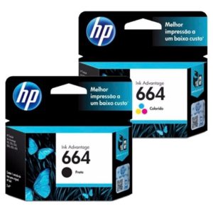 COMBO CARTUCHOS HP 664 NEGRO + COLOR ORIGINALES